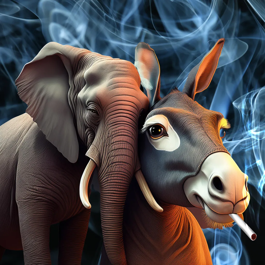 Elephant and Donkey